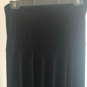 Black maxi skirt (floor length)